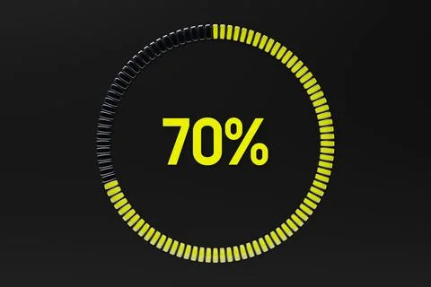 Speedometer indicator performance measurement 3D illustration Illustrazione stock