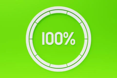 Speedometer indicator performance measurement 3D illustration Stock Photos