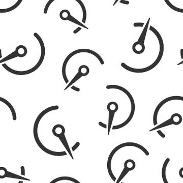 Speedometer level sign icon seamless pattern background. Accelerate vector il Stock Illustration