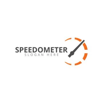 Speedometer logo icon template Stock Illustration