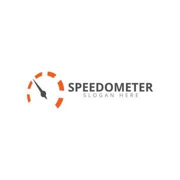 Speedometer logo icon template Stock Illustration