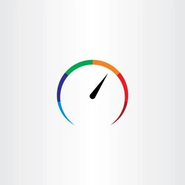 Speedometer logo icon vector element Stock Illustration