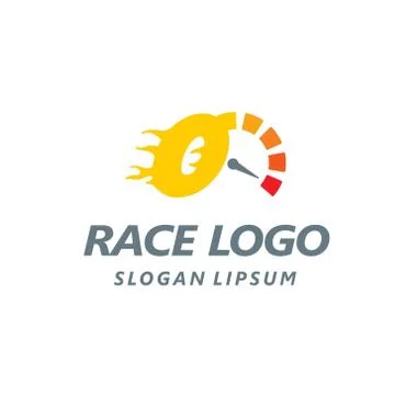 Speedometer logo icon vector illustration eps10. Isolated badge speedo flat d Illustrazione stock