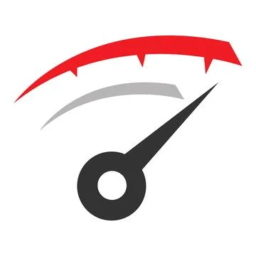 Speedometer logo vector Stock Illustration