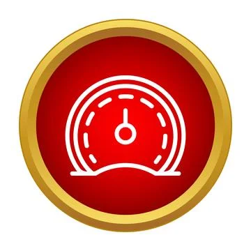 Speedometer measuring fast automobile speed performance 스톡 일러스트