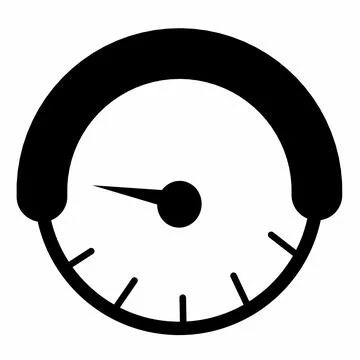 Speedometer, meter gauge icon Stock Illustration