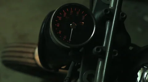 Speedometer Moto gauge Stock Footage 46599233