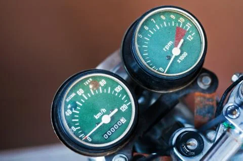 Speedometer motorcycle Stock Photos
