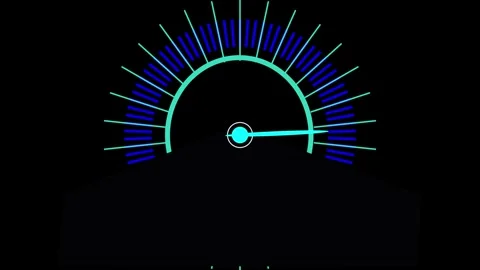 The speedometer of a moving car. Car dashboard. Vector illustration. Illumi.. Vídeo Stock 331871446