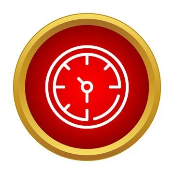 Speedometer or clock icon indicating deadline or fast time Stock Illustration