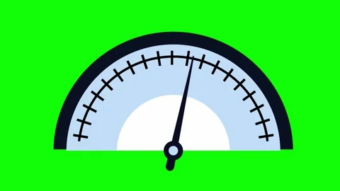 Speedometer or Modern Meter Speed. 4K Green Screen Animation. Stock Footage 250502110