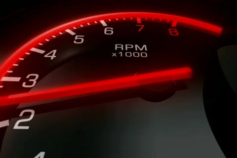 Speedometer Pan Zoom NTSC Stock Footage 539948