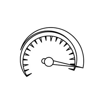 Speedometer power car Stock Illustration