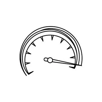 Speedometer power car Stock Illustration