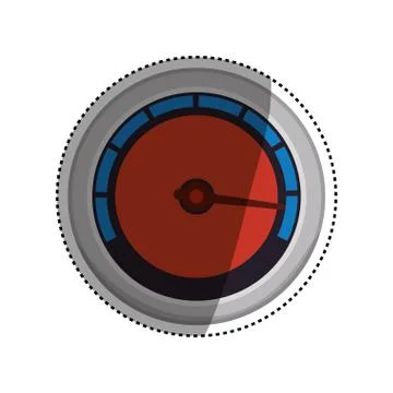 Speedometer power car Stock Illustration