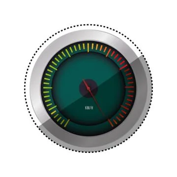 Speedometer power car Stock Illustration