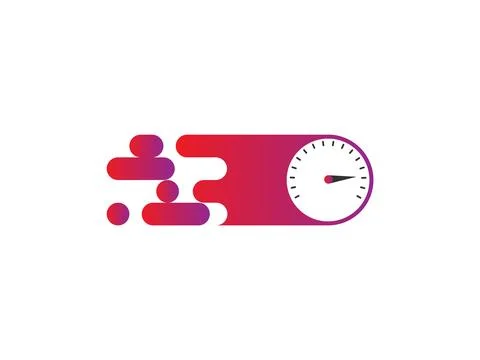 Speedometer quick speed Stock Illustration