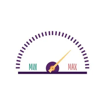 Speedometer of the racing car a flat vector isolated illustration Illustrazione stock