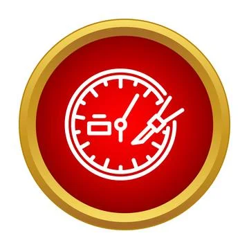 Speedometer repair or maintenance with adjusting tool icon Stock Illustration