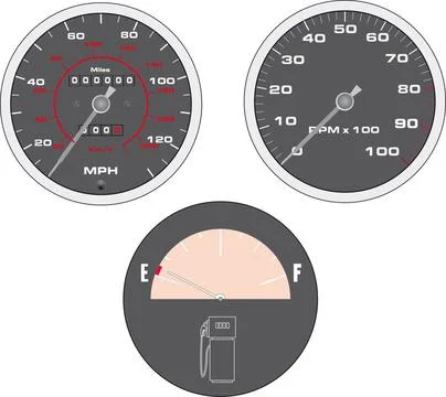 Speedometer Set of speedometer vector (License=RF) 3241214 Copyright: xZoo... 스톡 사진