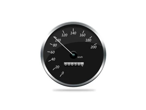 A speedometer showing movement Stock Photos