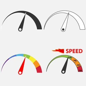 Speedometer speed icon 스톡 일러스트