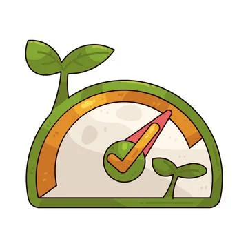 Speedometer success illustration 스톡 일러스트