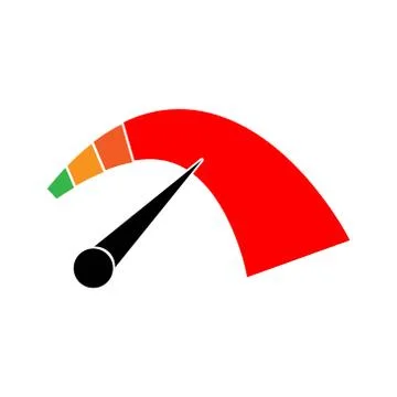 Speedometer vector graphic design illustration template Stock Illustration