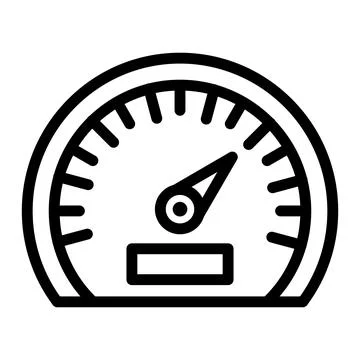 Speedometer Vector Icon Design Illustration Illustrazione stock