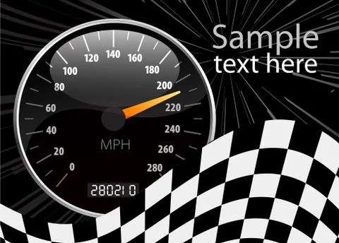 Speedometer vector illustration Stock Illustration