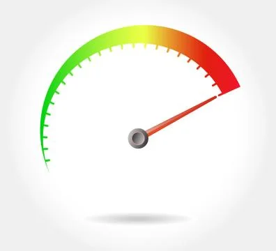 Speedometer - vector illustration Stock Illustration