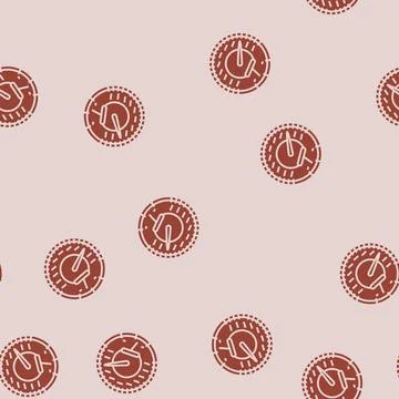 Speedometer vehicle speed auto glyph seamless pattern Stock Illustration