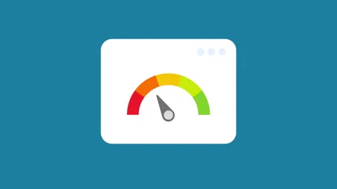 Speedometer on web browser.4K motion animation. Stock Footage 281336725