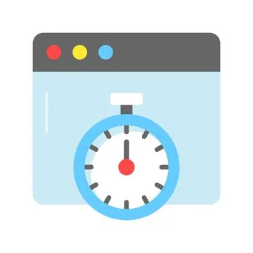 Speedometer with webpage, amazing icon of website performance イラスト素材