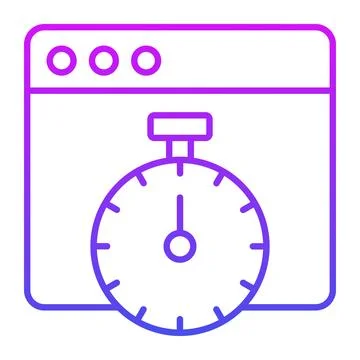 Speedometer with webpage, amazing icon of website performance イラスト素材