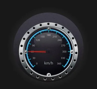 Speedometerglow Stock Illustration