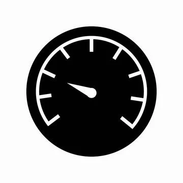 Speedometers icon, isolated. Flat design. High quality black style vector icons Stock Illustration