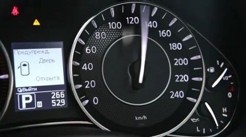 Speedometer's self-test routine Stock Footage 35572027