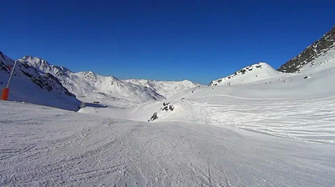 Speedriding in Val Thorens Stock Footage 35885320