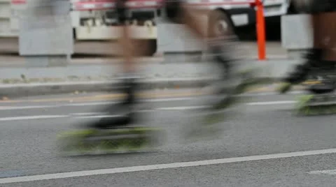 Speedskater Stock Footage 12175708