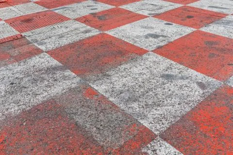 Speedway Checker Pattern Stockfoto's