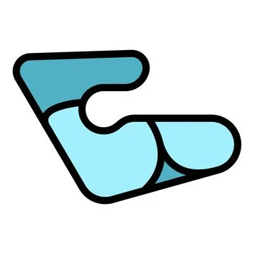 Speedway track icon vector flat Stock Illustration