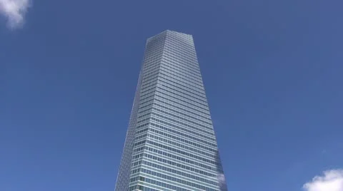 Speedy clouds playing with skyscraper 60 Stock Footage 20543168