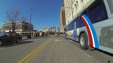 Speedy drive through Indianapolis Stock Footage 92703105