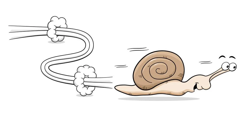 Speedy snail Stock Illustration