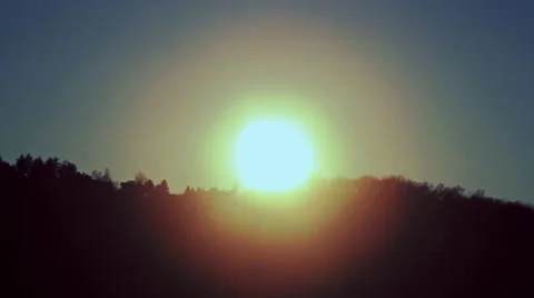 Speedy Sunset over Mountains Stock-Footage 58789314