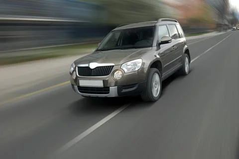 Speedy SUV Stockfoto's