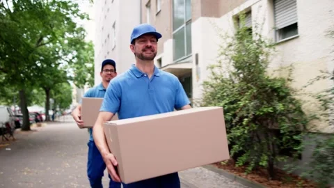Speedy Transport: Reliable Mover Stock Footage 312900458