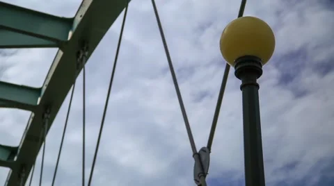 Speer Bridge Clouds Timelapse Stock Footage 42776537