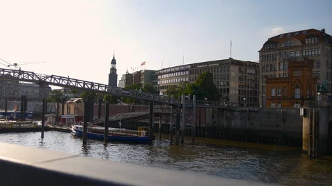 The Speicherstadt - the largest warehouse district in the world, Hamburg,Germany Stock Footage 86806171